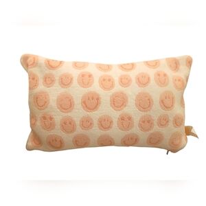 TRULY Plush Accent Pillow in Peach & Cream